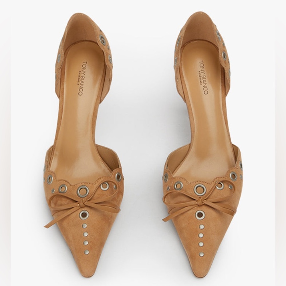 NWT Tony Bianco Suede Heels